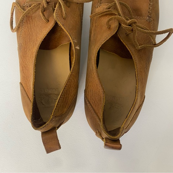 Roots Mens Leather Moc Loafer Deck Shoes Lace Up Shoe Size 10 - Picture 6 of 7